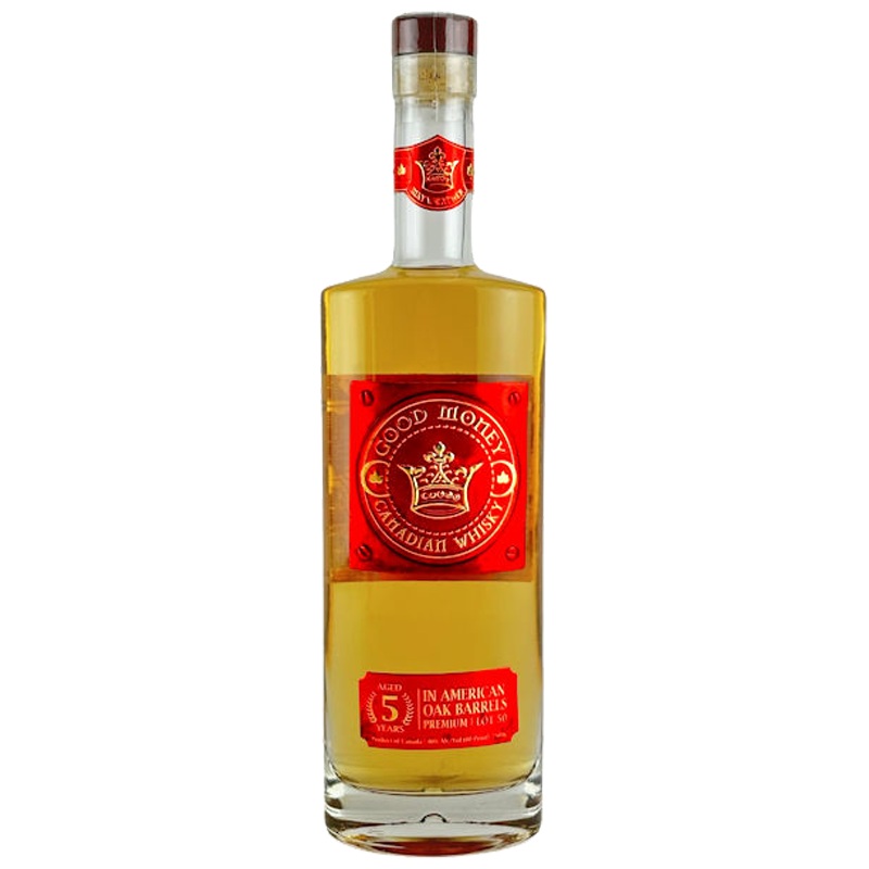 Good Money Canadian In American Oak Barrels Premium 1 Lot 50 5 year 750 ml