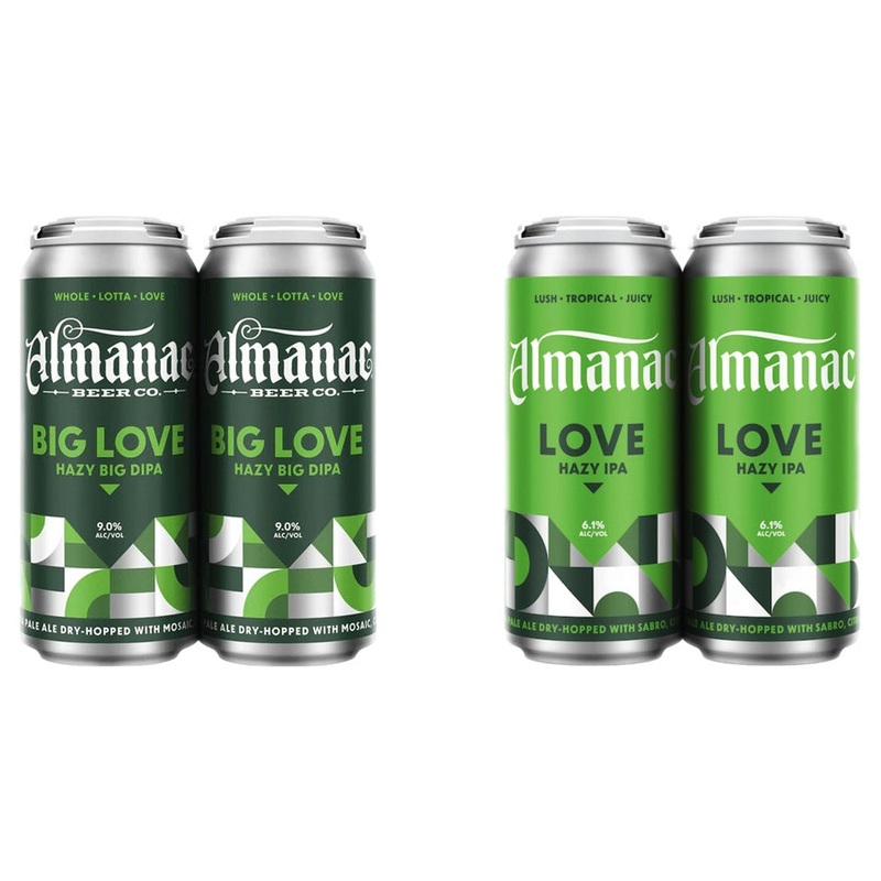 Almanac Big Love Hazy Double IPA Can 24 Pack & Almanac Love IPA Can 24 Pack Bundle