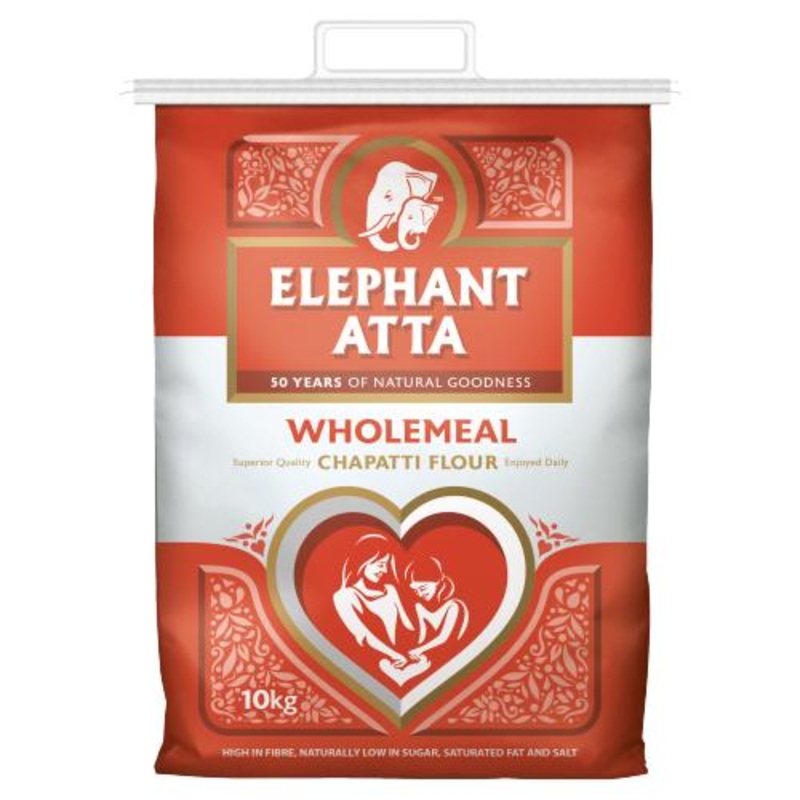 Elephant Atta Wholemeal Chapatti Flour - 10kg