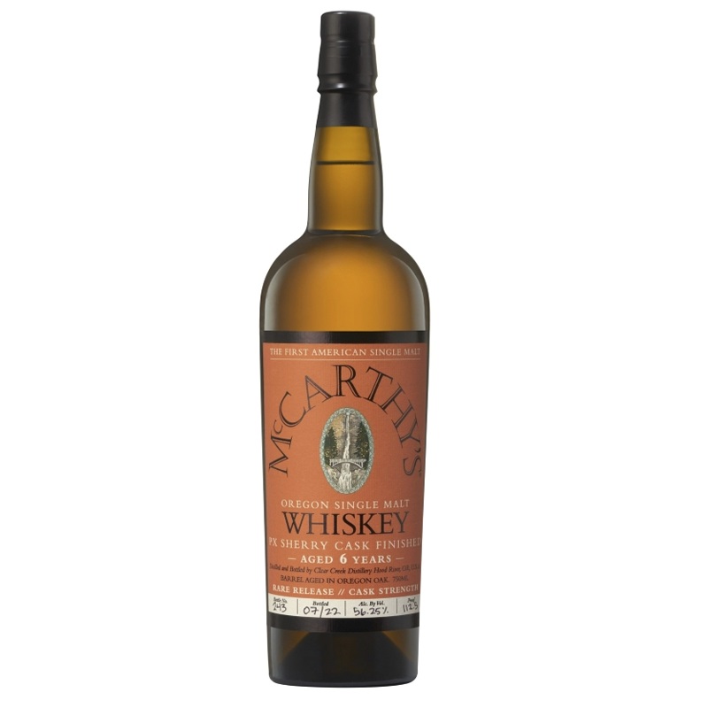 McCarthy's 6 Year Old PX Sherry Cask Finished Oregon Single Malt Whiskey