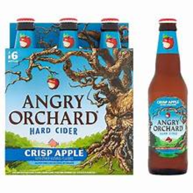 Angry Orchard Crisp Apple Hard Cider 12oz 6 Pack Bottles