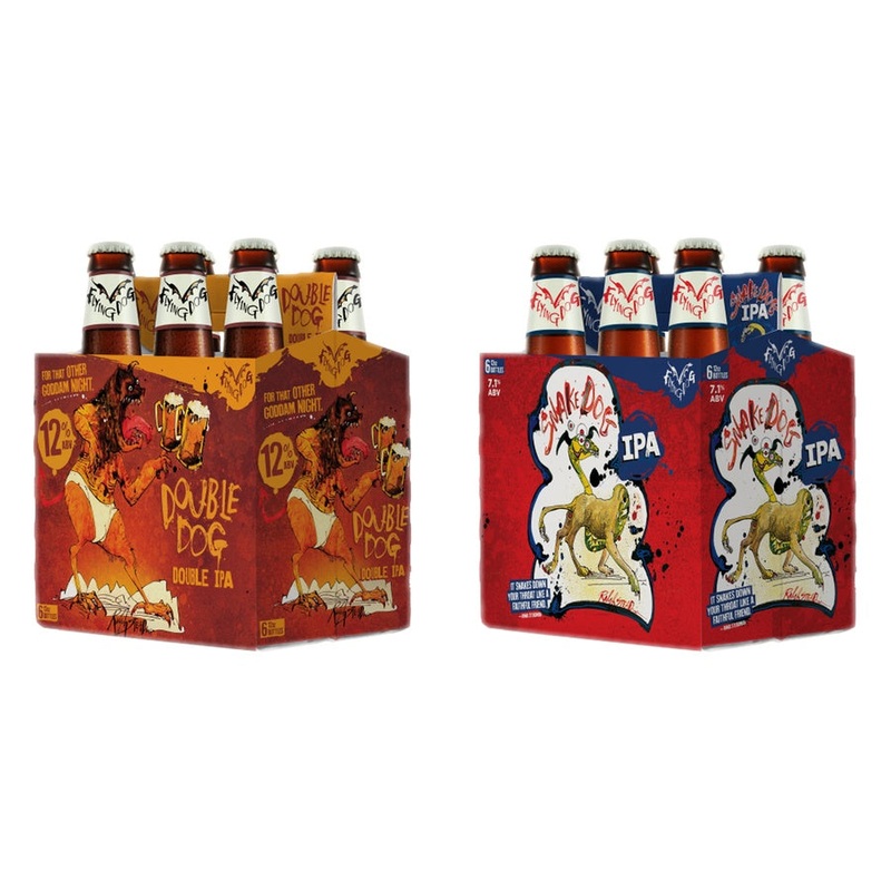 Flying Dog Double Dog 24 Pack & Flying Dog Snake Dog IPA 24 Pack Bundle