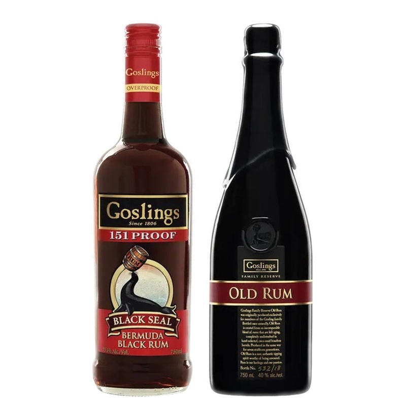 Goslings Black Rum Black Seal 151 & Goslings Old Rum Family Reserve Bundle