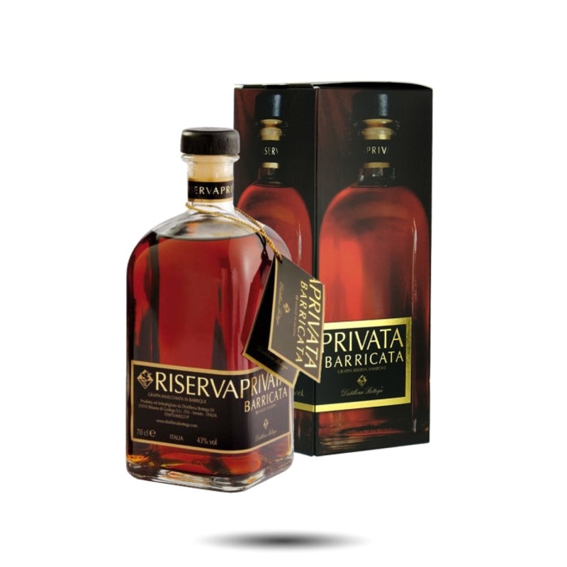 Grappa Riserva Privata Barricata Prosecco, Amarone Cabernet, Aged