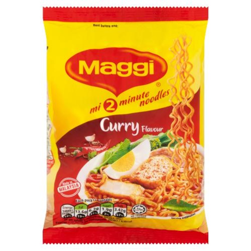 Maggi Curry Flavour Instant Noodles - 52g