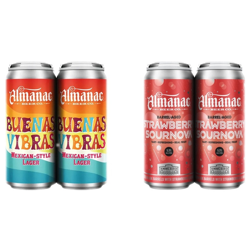 Almanac Beunas Vibras Lg Can 24 Pack & Almanac Strawberry Sournova Can 24 Pack Bundle