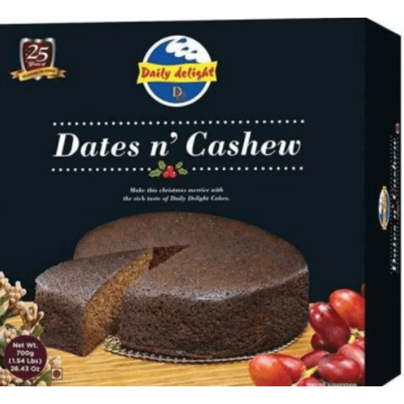 Daily Delight Dates And Cashew Cake - 700g