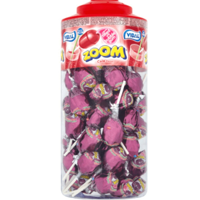 Zoom Strawberry Bubblegum Lollypop - 1pc