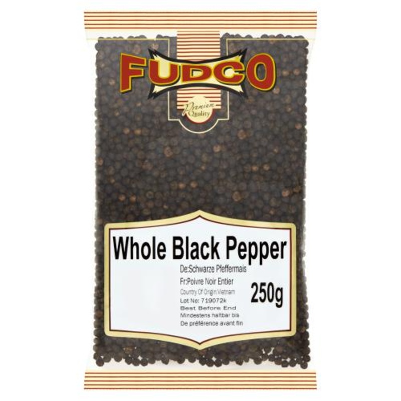 Fudco Whole Black Pepper - 250g