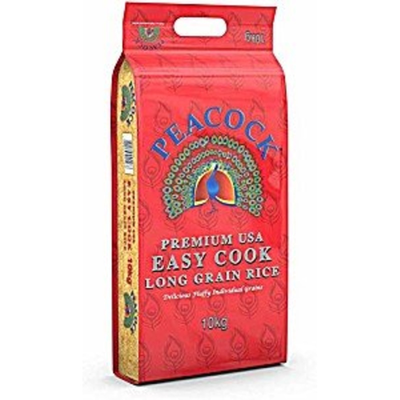Peacock Premium Easy Cook Long Grain Rice - 10kg