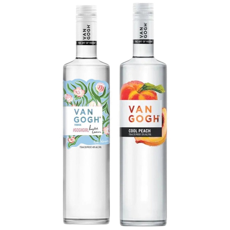 Van Gogh Goghgirl Vodka & Van Gogh Peach Flavored Vodka Cool Peach Bundle
