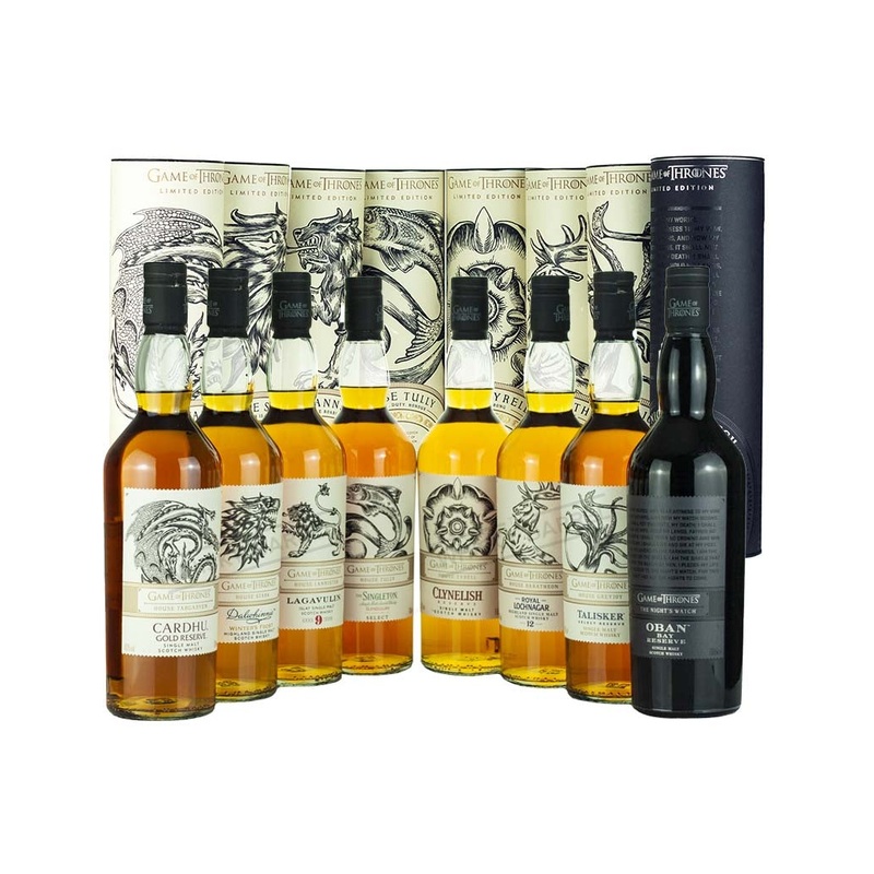 Mystery Malt Game of Thrones Whiskies Set 8 Bottles