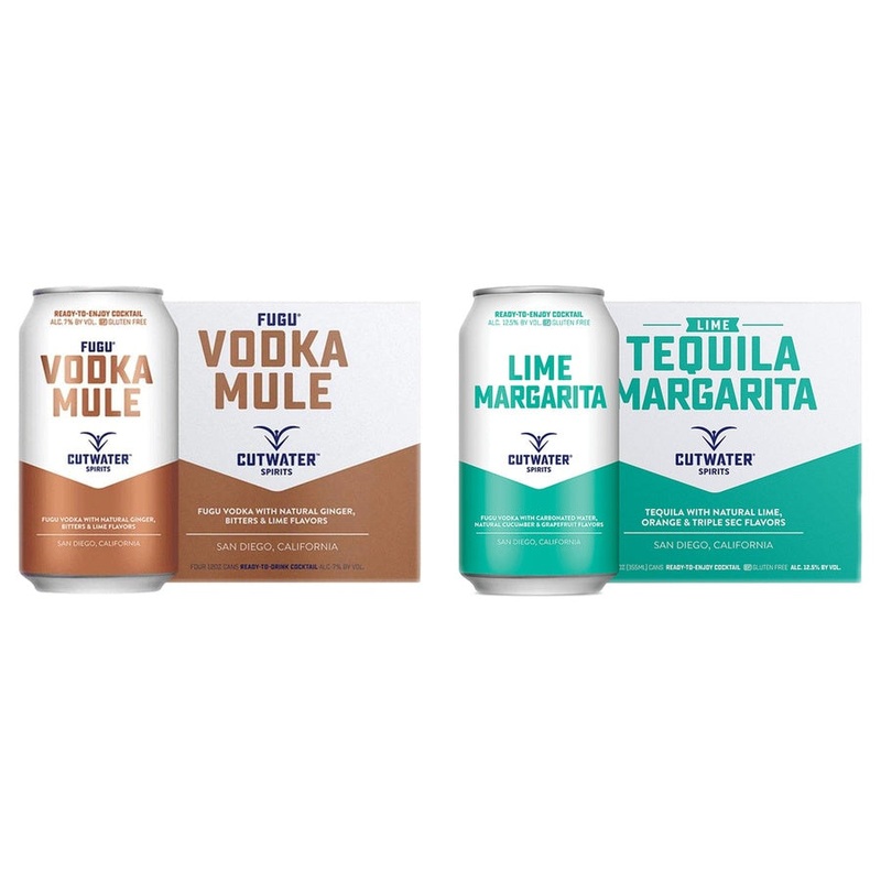 Cutwater Fugu Vodka Mule & Cutwater Tequila Lime Margarita Bundle