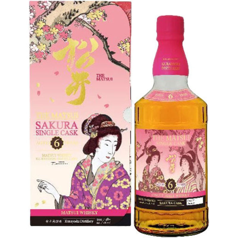 Matsui Single Malt Whiskey Sakura Single Cask 6 Year Old 700ml