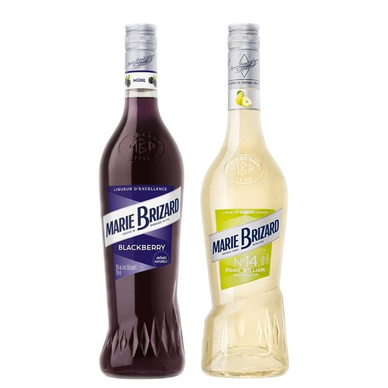 Marie Brizard Blackberry Liqueur & Marie Brizard Pear William Liqueur Bundle