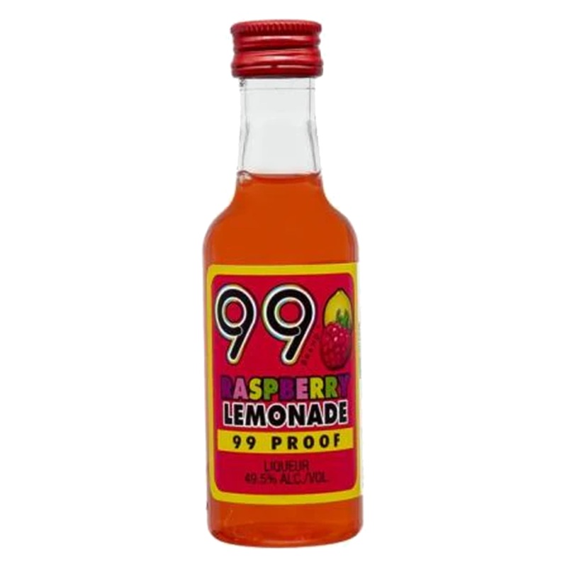 99 Brand Raspberry Lemonade Liqueur 50ml 12 Pack