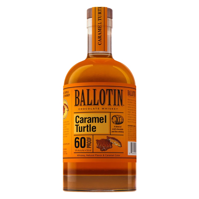 Ballotin Caramel Turtle Chocolate Whiskey 50ml 10 Pack