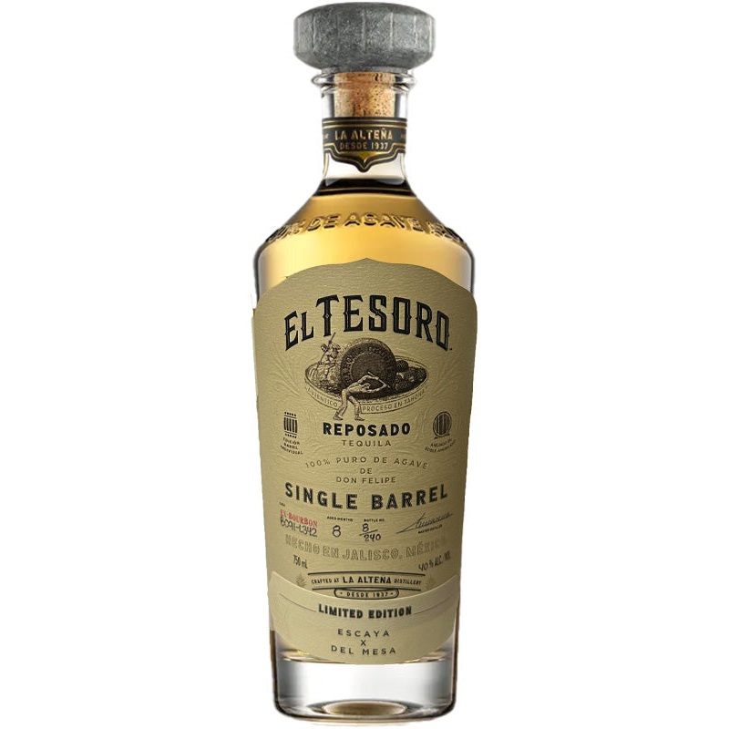 El Tesoro Single Barrel Reposado Tequila Escaya x Del Mesa