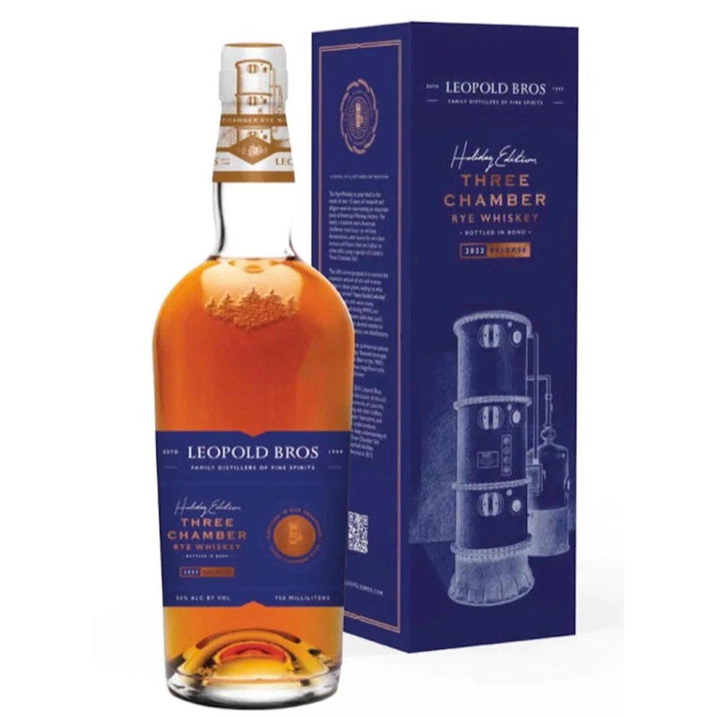 Leopold Bros Three Chamber Rye Whiskey Holiday Edition 2022
