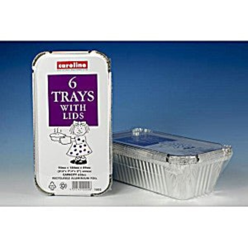 Caroline Foil Oven Dish+lid - 6pk