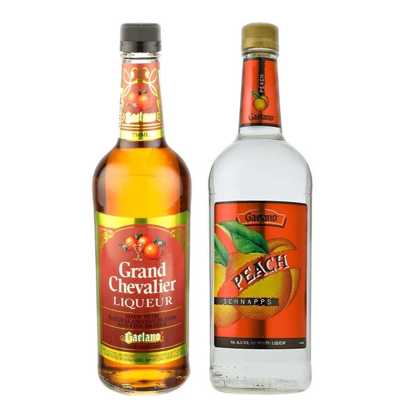 Gaetano Grand Chevalier Liqueur & Gaetano Peach Schnapps Bundle