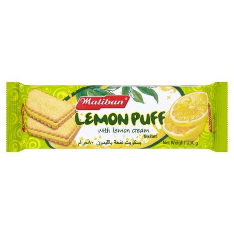 Maliban Lemon Puff With Lemon Cream Biscuit - 200g