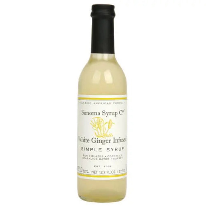 White Ginger Infused Simple Syrup