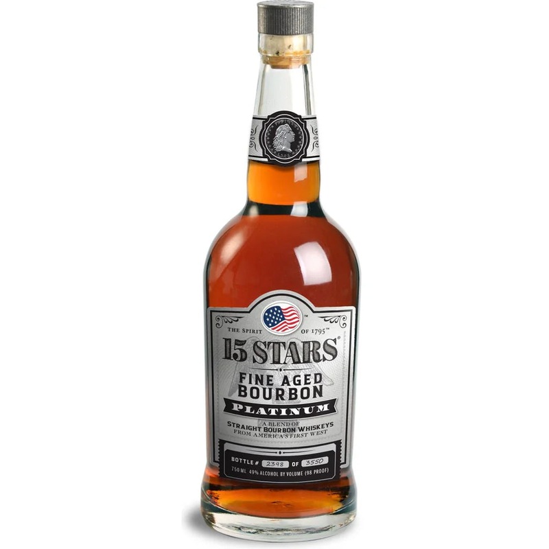 15 STARS Platinum A Blend of Straight Bourbon Whiskeys