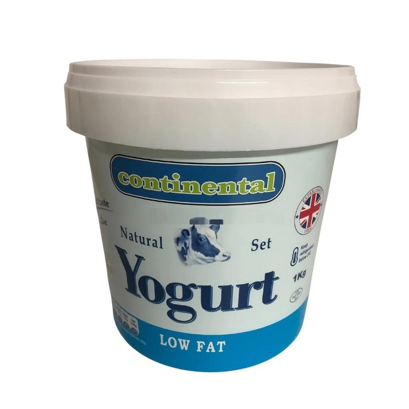 Continental Low Fat Natural Set Yogurt - 1kg