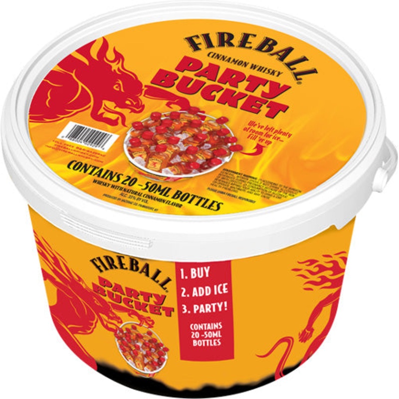 Fireball Cinnamon Whisky Party Bucket 20x50ml