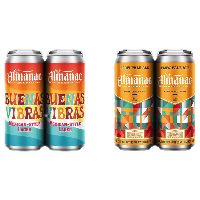 Almanac Beunas Vibras Lg Can 24 Pack & Almanac Flow West Coast Pale Can 24 Pack Bundle