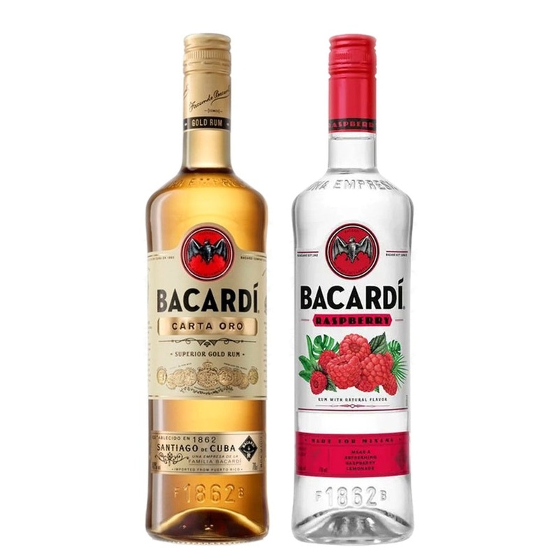 Bacardi Gold Rum & Bacardi Raspberry Bundle