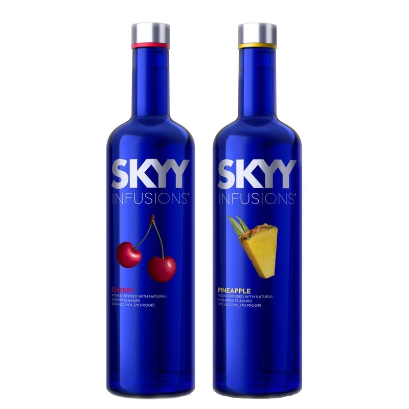 SKYY Infusions Cherry Vodka & SKYY Infusions Pineapple Vodka Bundle