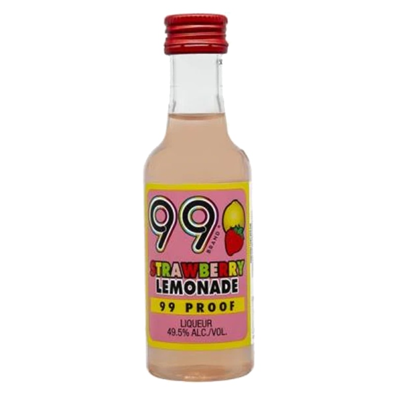 99 Brand Strawberry Lemonade Liqueur 50ml 12 Pack