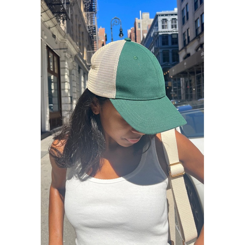 Katherine Mesh Cap Dark Green