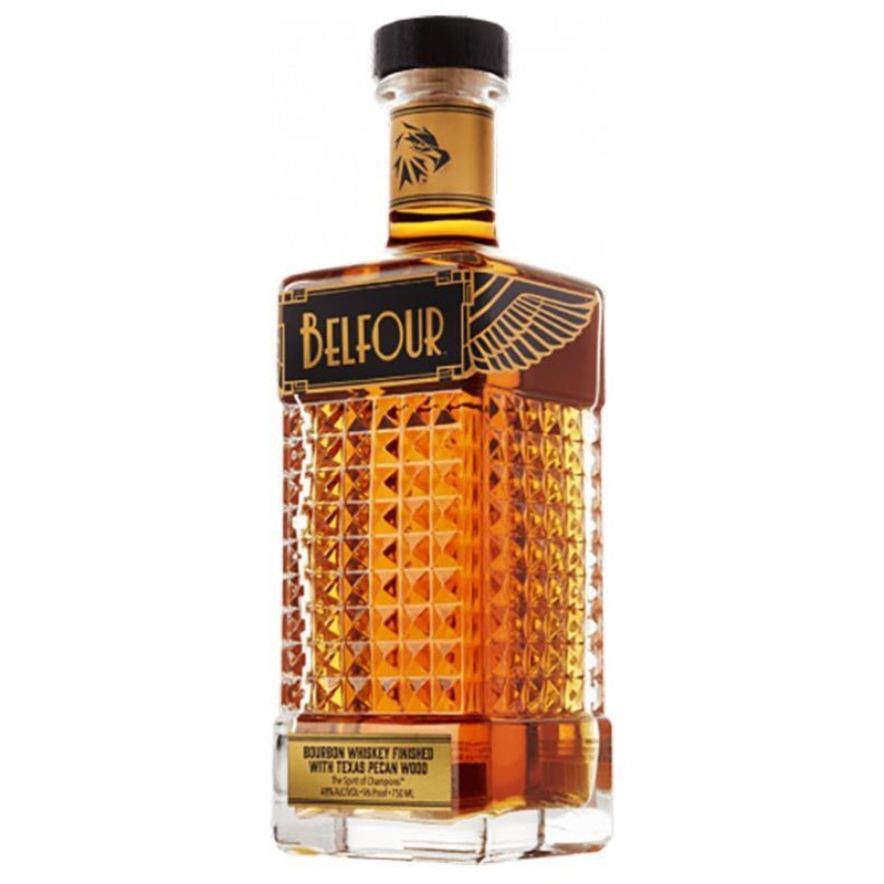 Belfour Spirits Bourbon Whiskey Finished With Texas Pecan Wood
