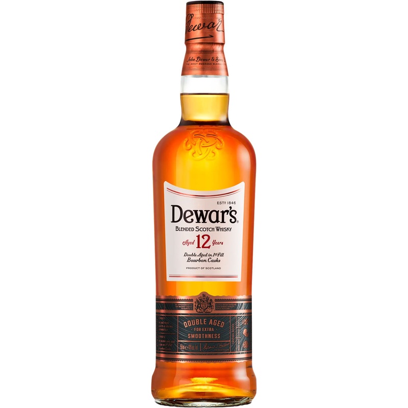Dewar's 12 Year Old Blended Scotch Whisky 750ml