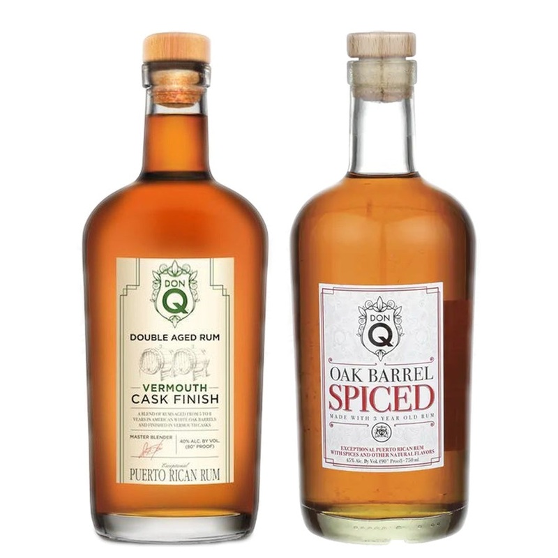 Don Q Double Aged Rum Vermouth Cask Finish & Don Q Oak Barrel Spiced Rum Bundle