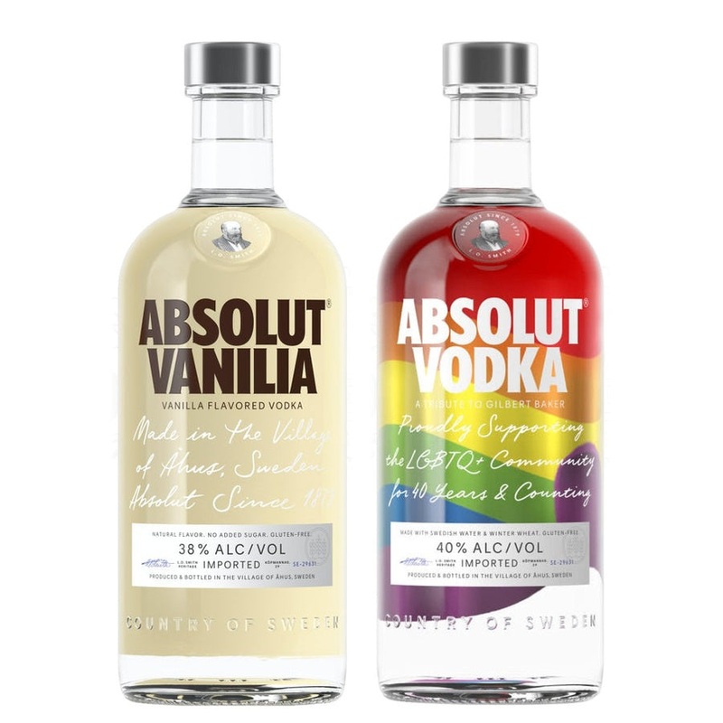 Absolut Vanilla Vodka & Absolut Vodka Colors Limited Edition Bundle