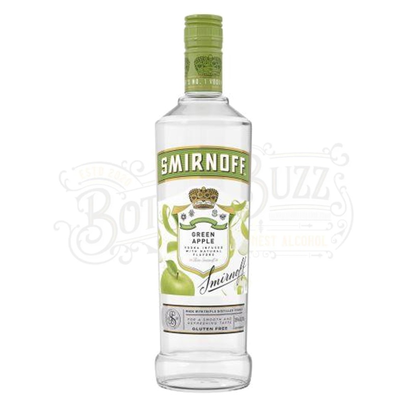 Smirnoff Apple Flavored Vodka Green Apple 1.75L