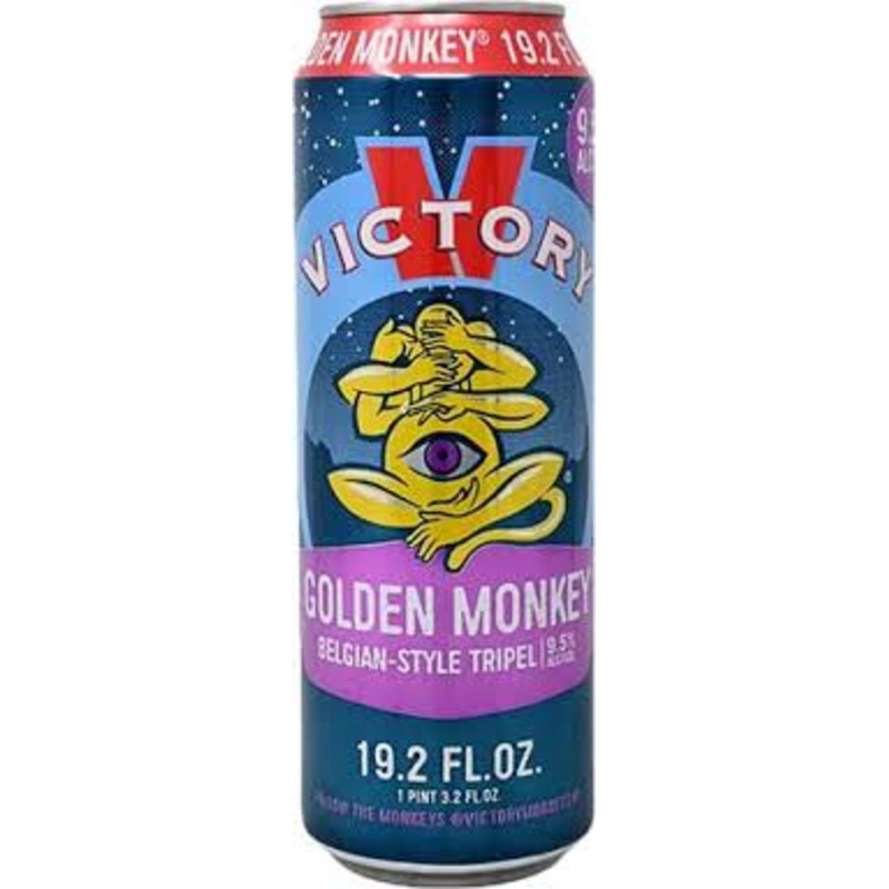 Victory Golden Monkey Belgian Style Tripel 19.2oz Can