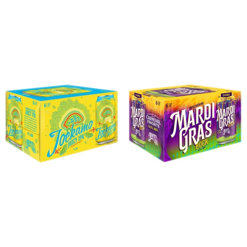 Abita Jockamo Juicy IPA Can 24 Pack & Abita Mardi Gras Can 24 Pack Bundle