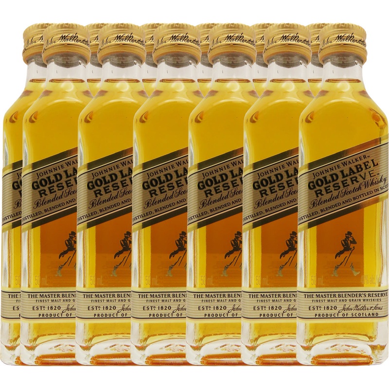 Johnnie Walker Gold Label Reserve Blended Scotch Whisky 50ml 12pk