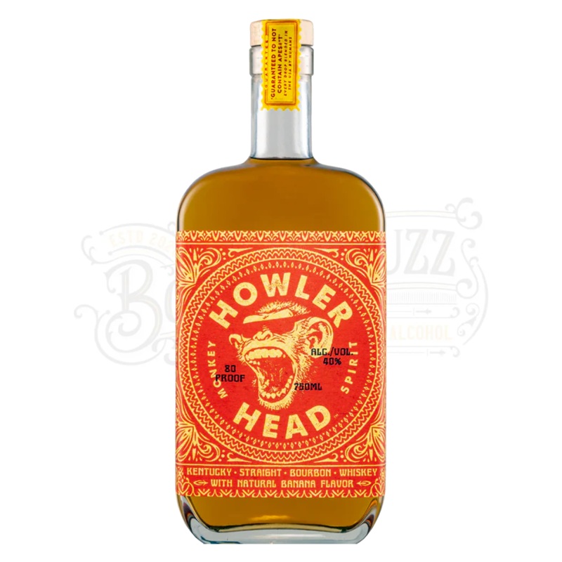 Howler Head Banana Flavored Whiskey Monkey Spirit 375ml