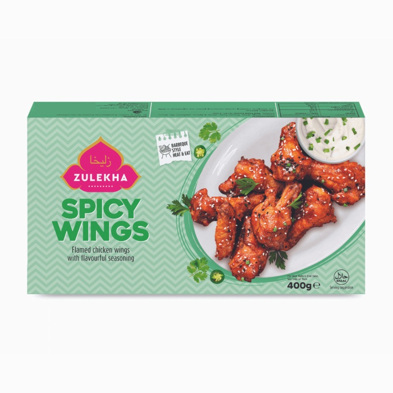 Zulekha Spicy Chicken Wings - 400g