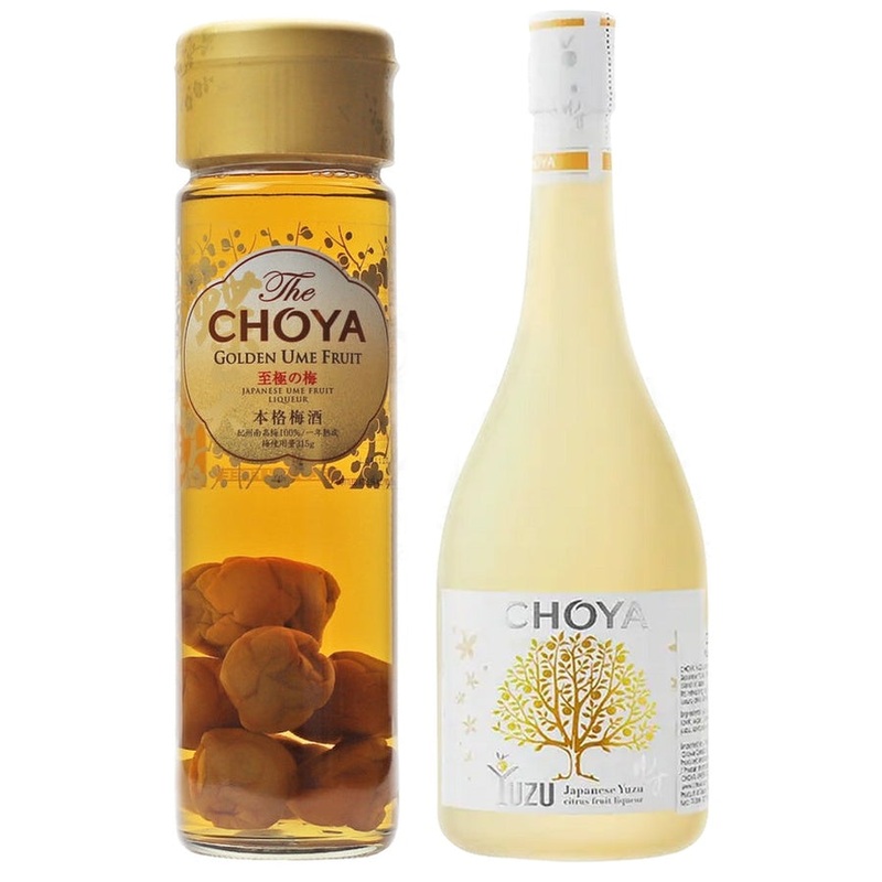 Choya Golden Ume Fruit Liqueur & Choya Yuzu Liqueur Bundle