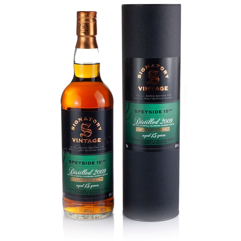 Mystery Malt (Speyside M) 15 Year Old 2009 Signatory Small Batch #18