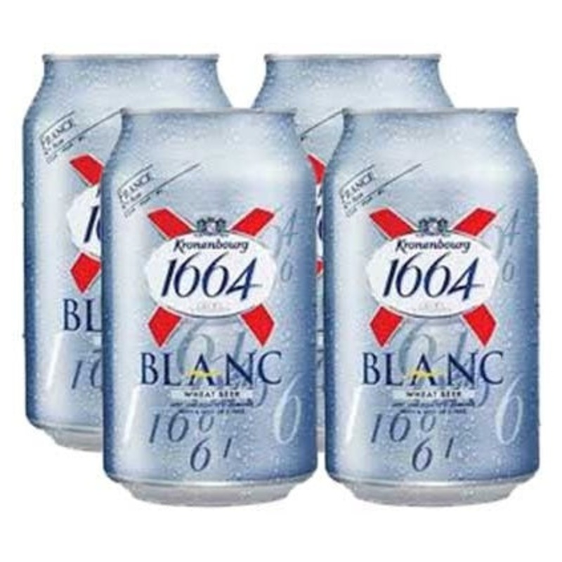 Kronenbourg 1664 Blanc 16.9oz 4pk Cans