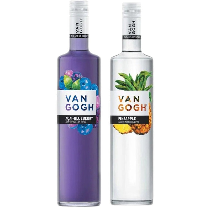 Van Gogh Acai Blueberry Vodka & Van Gogh Pineapple Flavored Vodka Bundle