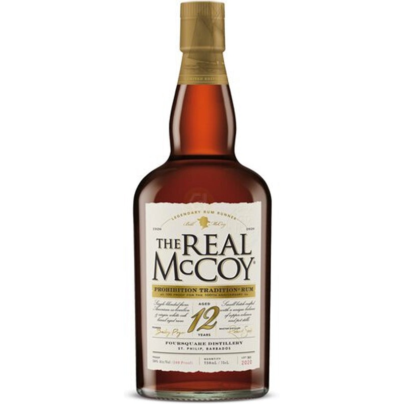 The Real McCoy 12 Year Old Prohibition Tradition Rum